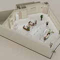 MRS ZONA Clothing Store With Mannequins Clothing Displays Green Plants And Bright Interior