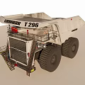 Liebherr T296 Heavy Duty Dump Truck With Large Tires And Cab Structure