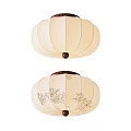 French Middle Style Ceiling Lamp 3d model
