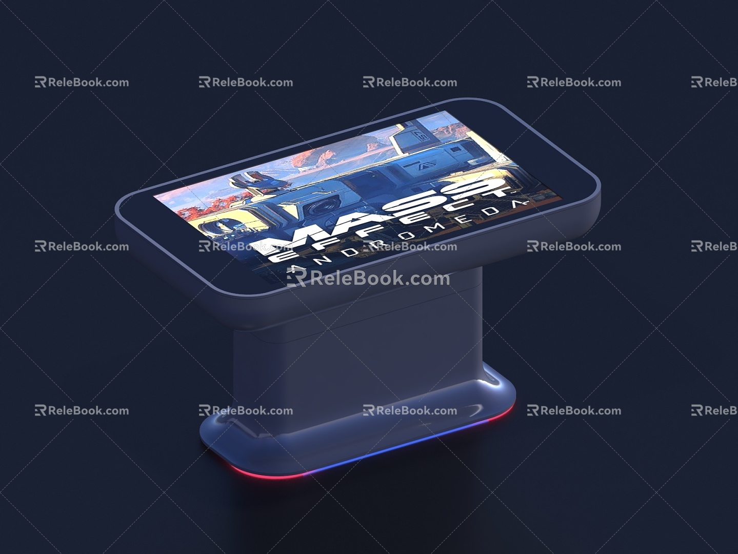 Modern All-in-One Cyber Touch Table 3d model