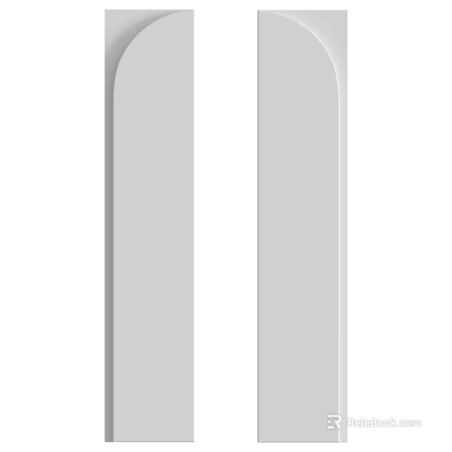 Modern Minimalist Gray Wall Design With Smooth Surface And Clean Lines 3d model 