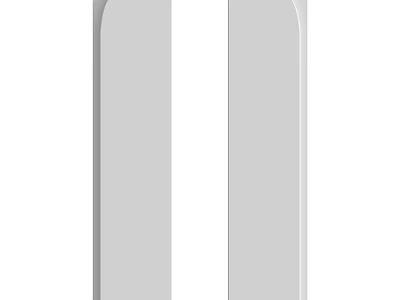 Modern Minimalist Gray Wall Design With Smooth Surface And Clean Lines 3d model