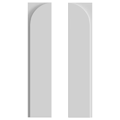 Modern Minimalist Gray Wall Design With Smooth Surface And Clean Lines 3d model