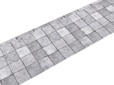 floor tile permeable floor tile square floor tile 3d model