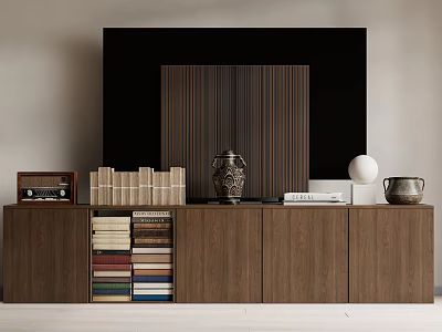 Silent Antique TV Cabinet 3d model