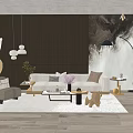 Modern Sofa Coffee Table Combination Sofa Coffee Table 3d model
