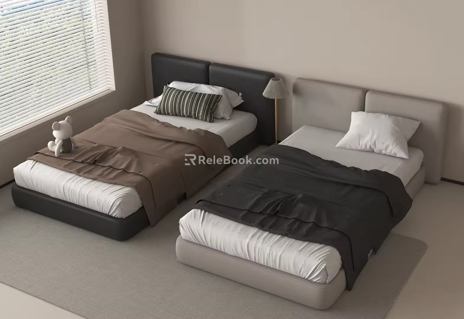 Double bed 3d model