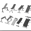 Various Adjustable Fitness Benches With Different Designs For Home Gym Workouts