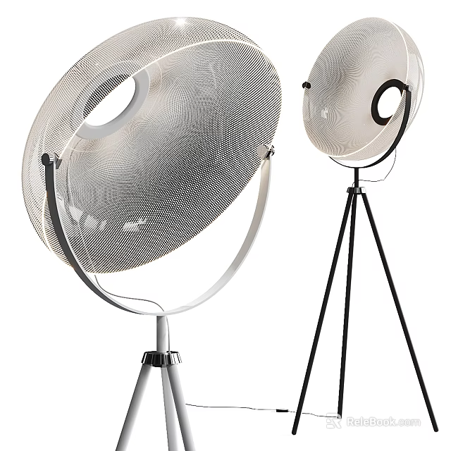 Modern Air Cooler Fans With Tripod Stand And Mesh Cover Design 3d model 