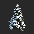 Snow Covered Arbor With Lush Green Foliage And White Snow Accents