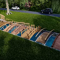 Wooden bridge trestle bridge Xiao Qiao is a wooden bridge landscape bridge arch bridge 3d model