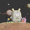 Modern Robot Small Robot 3d model
