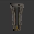 Industrial Metal Equipment Component Featuring Cylindrical Hollow Structure And Textured Surface