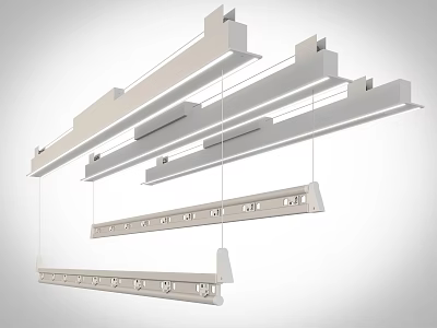 Modern White Hanging Clothes Hangers With Multiple Hooks For Closet Organization 3d model