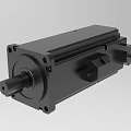 High Performance Industrial Servo Motor with Black Metal Housing Precision Shaft and Durable Design