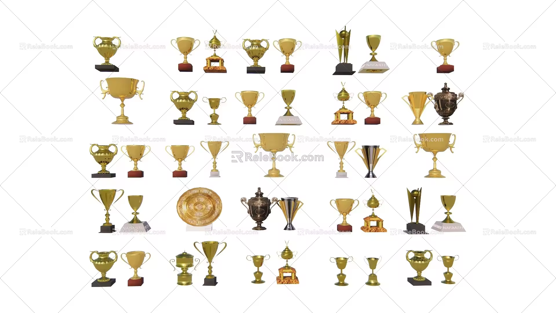 Trophy combination 3d model