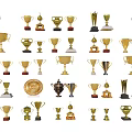 Trophy combination 3d model