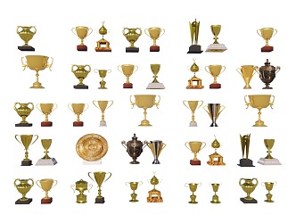 Trophy combination 3d model