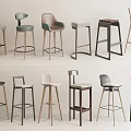 Bar Stools With Various Modern Styles And Different Material Combinations
