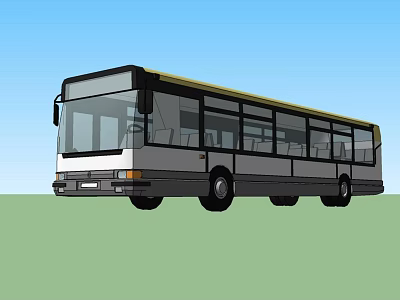 Modern Bus Transportation Bus 3d model Modern Bus Transportation Bus 3d model