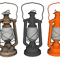 Industrial LOFT kerosene lamp kerosene lamp horse lamp 3d model