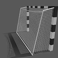 Sports Equipment Football Goal with Black and White Frame and Net for Training