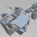 Industrial Equipment Featuring Precision Engineered Metal Framework and Mechanical Components
