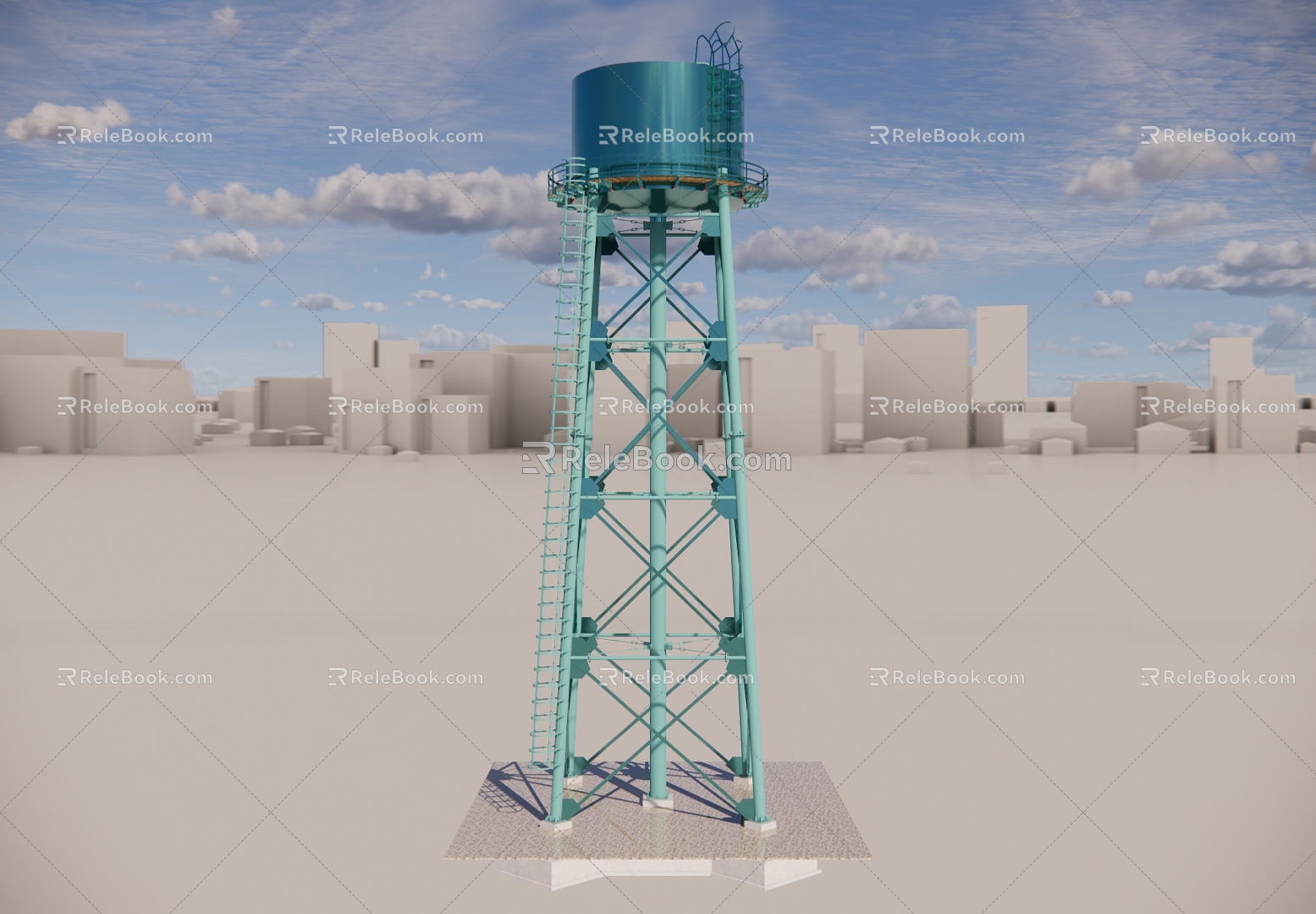 Modern Industrial LOFT Equipment Storage Tank 3d model