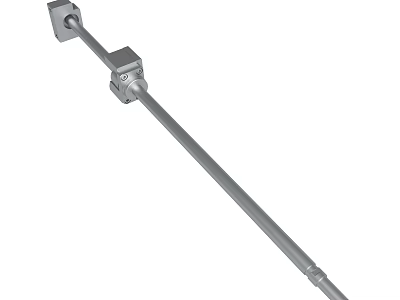 Industrial Mechanical Rod With Square End Fittings And Adjustable Joint 3d model