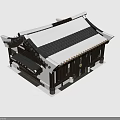 Traditional Asian Architecture With Gray Tile Roof Wooden Doors And Lattice Windows