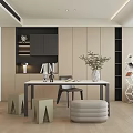 Modern Home Study 3d model
