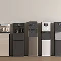 Modern Standing Kitchen Appliances With Digital Displays In Various Colors Against Wall