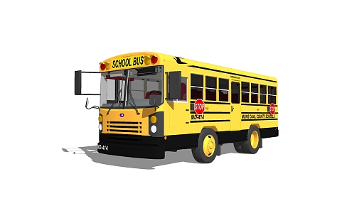 modern bus 3d model