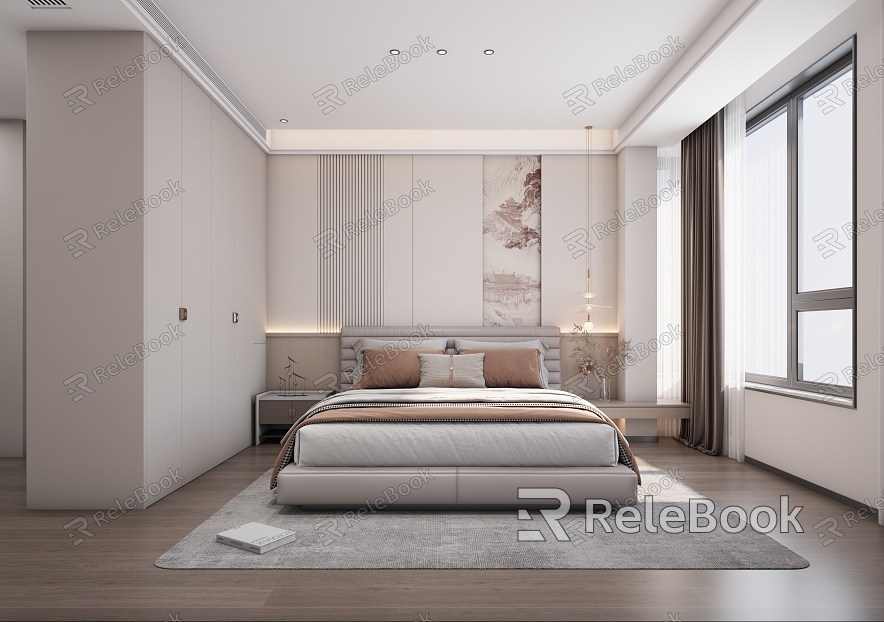 Modern Master Bedroom model