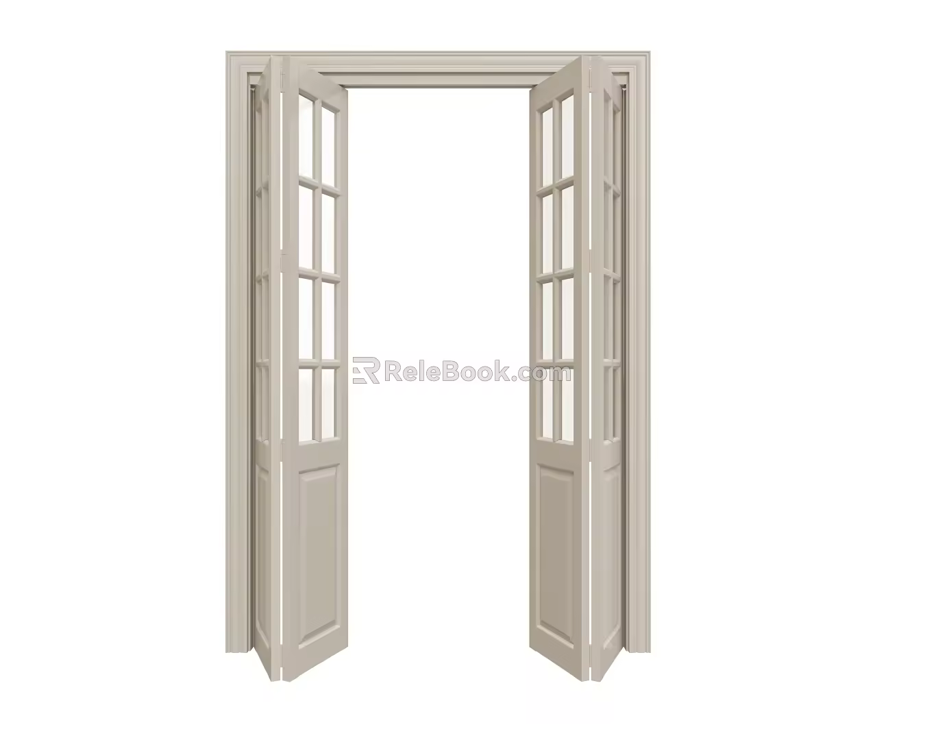Glass lattice core door model 3d model