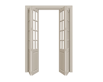 Glass lattice core door model 3d model