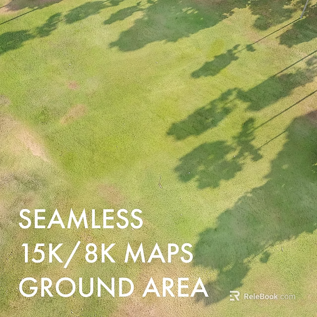 Seamless 15K 8K Maps Featuring Realistic Grassland Terrain And Natural Shade 3d model 