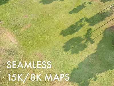 Seamless 15K 8K Maps Featuring Realistic Grassland Terrain And Natural Shade 3d model