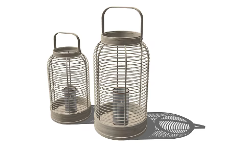 Modern Candlestick Lamp Fixtures 3d model