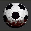 Classic Black And White Soccer Ball As Daily Life Sports Gear With Red Accent
