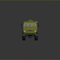 Yellow Tanker Truck 3D Model With Large Storage Tank And Vehicle Structure