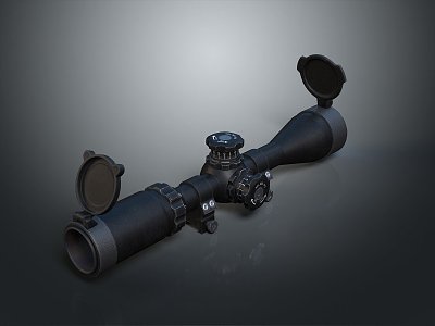 Astronomical Telescope Sniper Gun Telescope Space Telescope Observation Equipment Physical Equipment 3d model