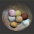 Skilled Baker Arranging Colorful Macarons With Butterfly Decor On Textured Plate 3d model