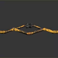 Rusty Yellow And Brown Industrial Mechanical Tool With Long Bar And Black Component