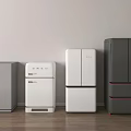 Mini refrigerator Modern refrigerator 3d model