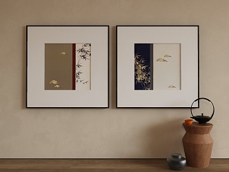 New Chinese Decorative Painting 3d model