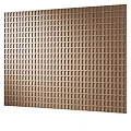 Stylish Modern Wooden Wall Panels With Grid Diamond And Vertical Stripe Patterns 3d model