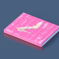 Fashion Design Book With Pink Cover White High Heel And Handwritten Text