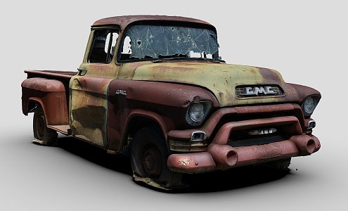 Courtyard Art Truck 3d model