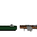 Bed end stool combination bench 3d model